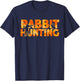 Hare Hunter Orange Camouflage Rabbit Hunting T-Shirt - T-Shirt | Navy