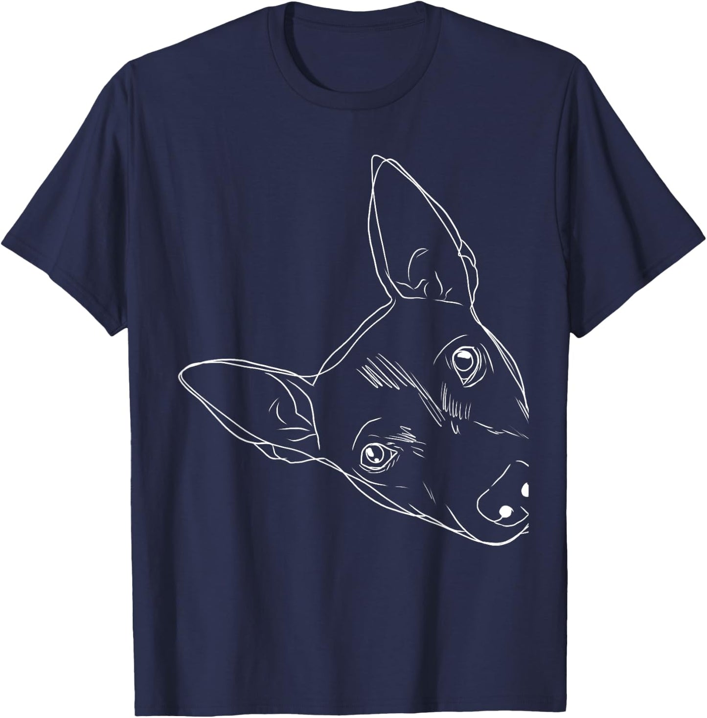 Funny Dog American Hairless Terrier T-Shirt - T-Shirt | Navy