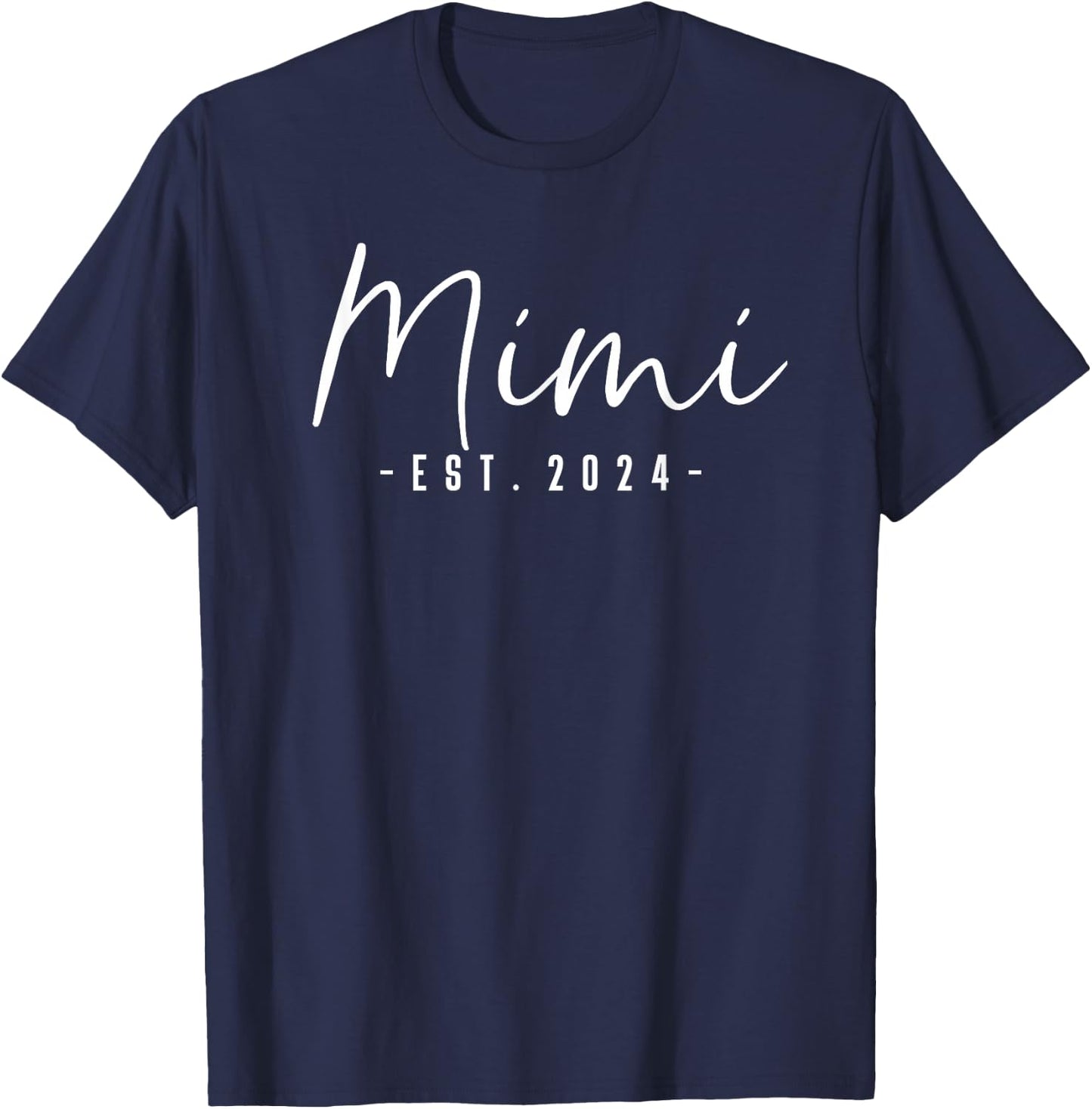 Mimi Est 2024 Mimi To Be Gifts New Grandma Pregnancy T-Shirt - T-Shirt | Navy