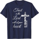 Trust in the Lord with Heart Christian Proverbs 3:5 T-Shirt - T-Shirt | Navy