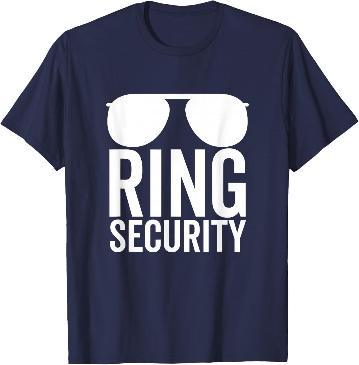 Ring Security Ring Bearer Boys Wedding Party Sunglasses T-Shirt - T-Shirt | Navy