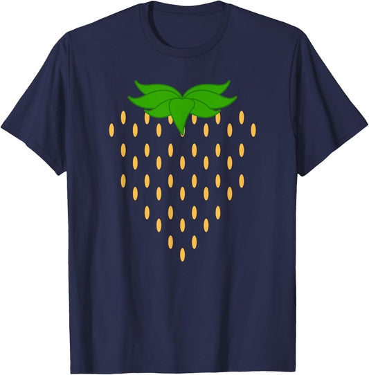 Halloween Strawberry DIY Shirt | Group Matching Costume T-Shirt - T-Shirt | Navy