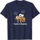 Little Panda Sleeping on Sloth Snoring Team T-Shirt - T-Shirt | Navy