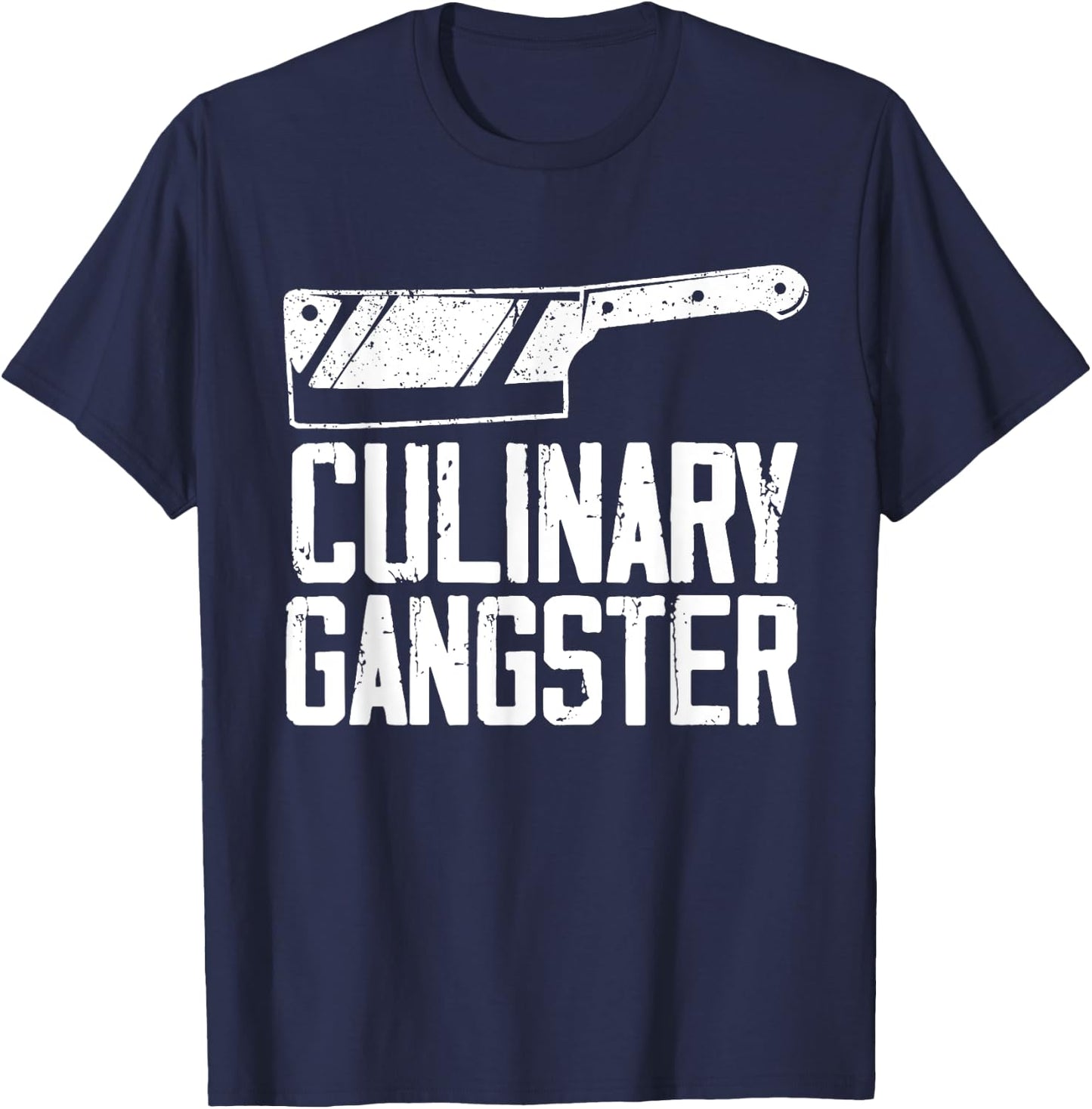 Funny Chef Art Men Women Restaurant Kitchen Food Cooking T-Shirt - T-Shirt | Navy