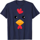 Chicken Halloween Costume Funny Kids Adults T-Shirt - T-Shirt | Navy
