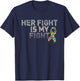 Autism Awareness Shirts For Daughter Her Fight Is My Fight T-Shirt - T-Shirt | Navy