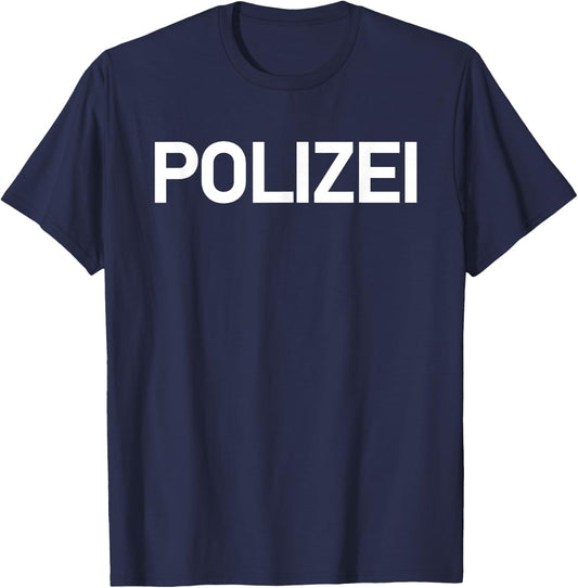 Polizei German Police Germany Halloween Costume T-Shirt - T-Shirt | Navy
