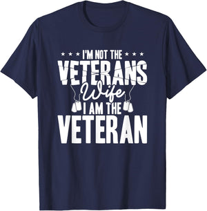 I'm not the veterans wife i am the veteran T-Shirt - T-Shirt | Navy