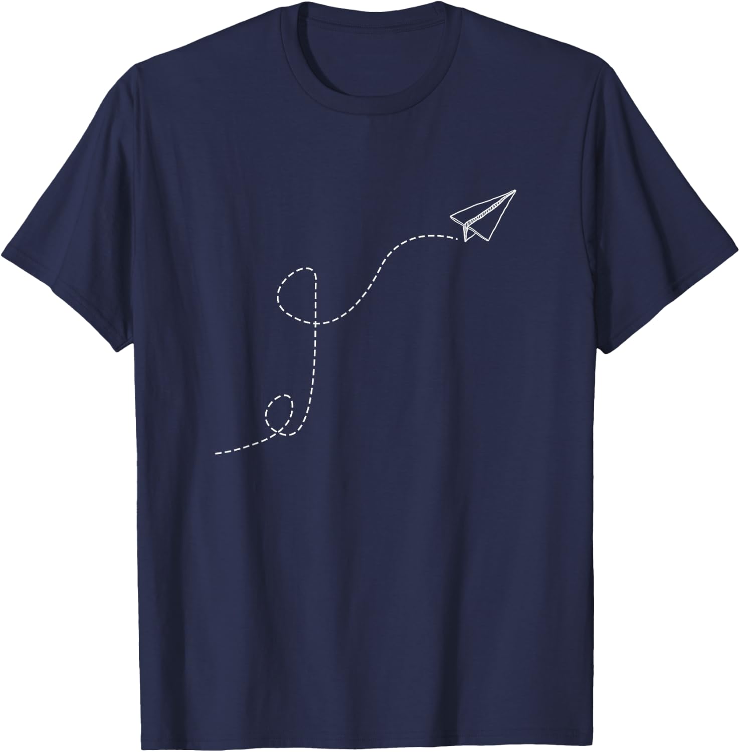 A white plane with bow planes T-Shirt - T-Shirt | Navy