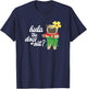 Hula the Dogs Out? Funny Hawaiian Dancing Pug T-Shirt - T-Shirt | Navy