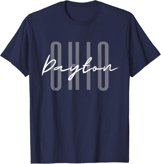 Dayton Ohio Home State Travel OH T-Shirt - T-Shirt | Navy