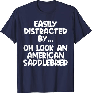 Funny American Saddlebred Horse Equine Joke T-Shirt - T-Shirt | Navy