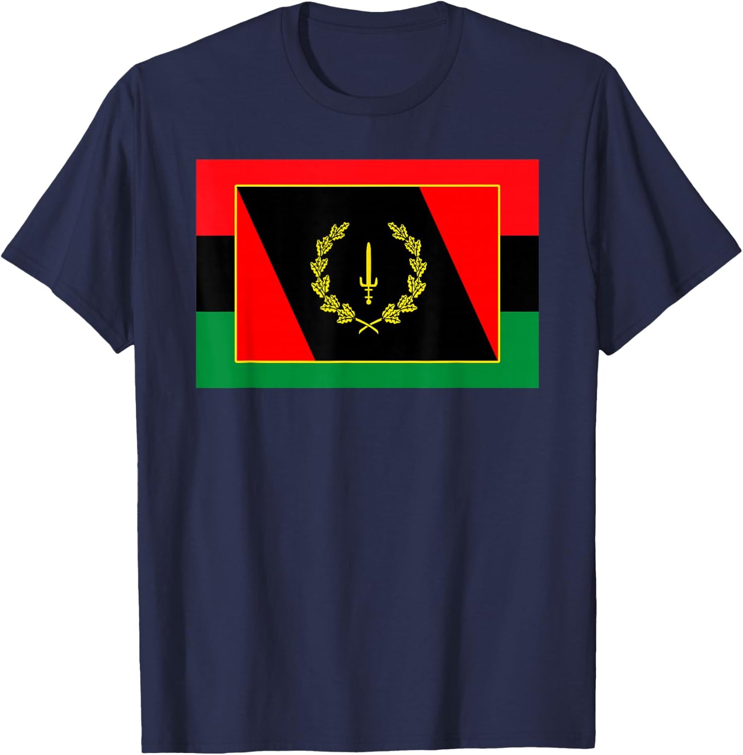 African American Heritage Flag T-Shirt - T-Shirt | Navy