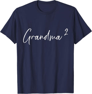 Two Times Grandma Tall 2 Twins T-Shirt - T-Shirt | Navy
