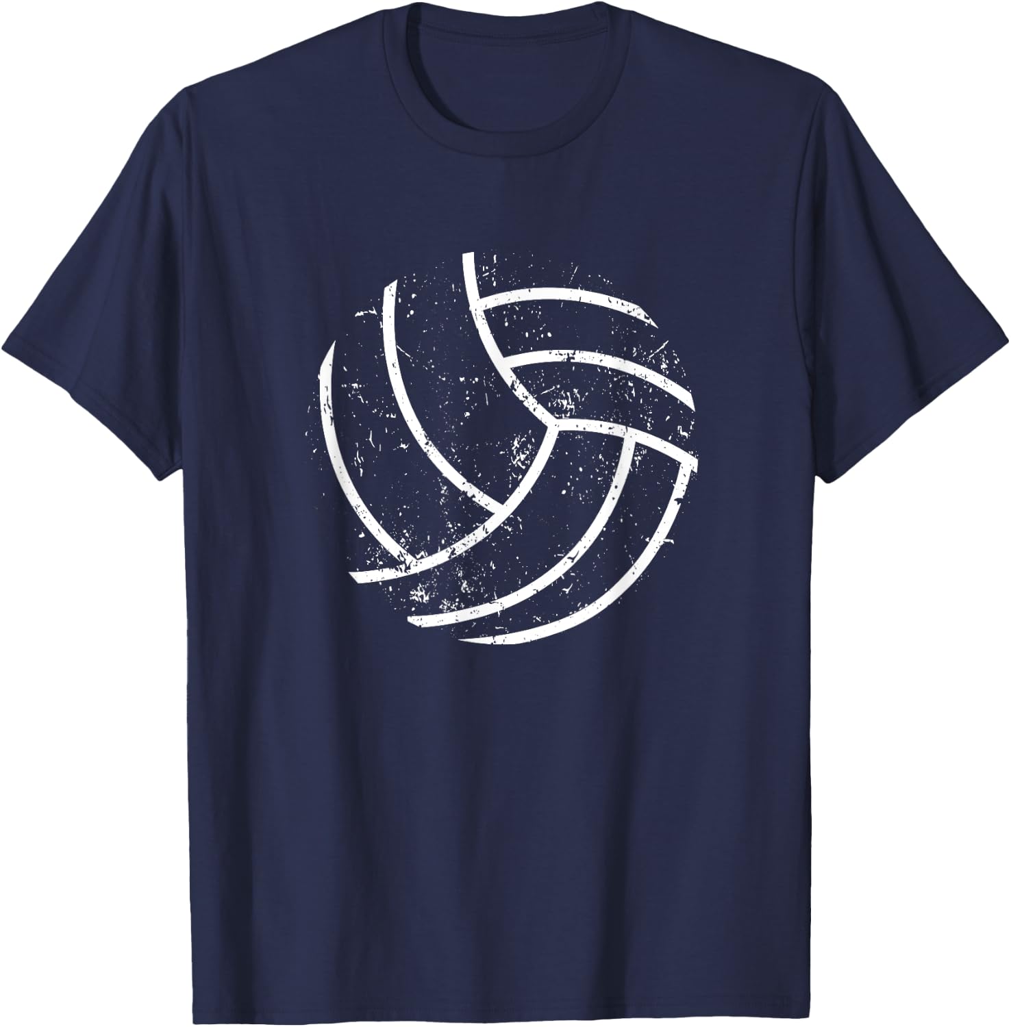 Volleyball Player Sports Volley Ball Silhouette Vball T-Shirt - T-Shirt | Navy