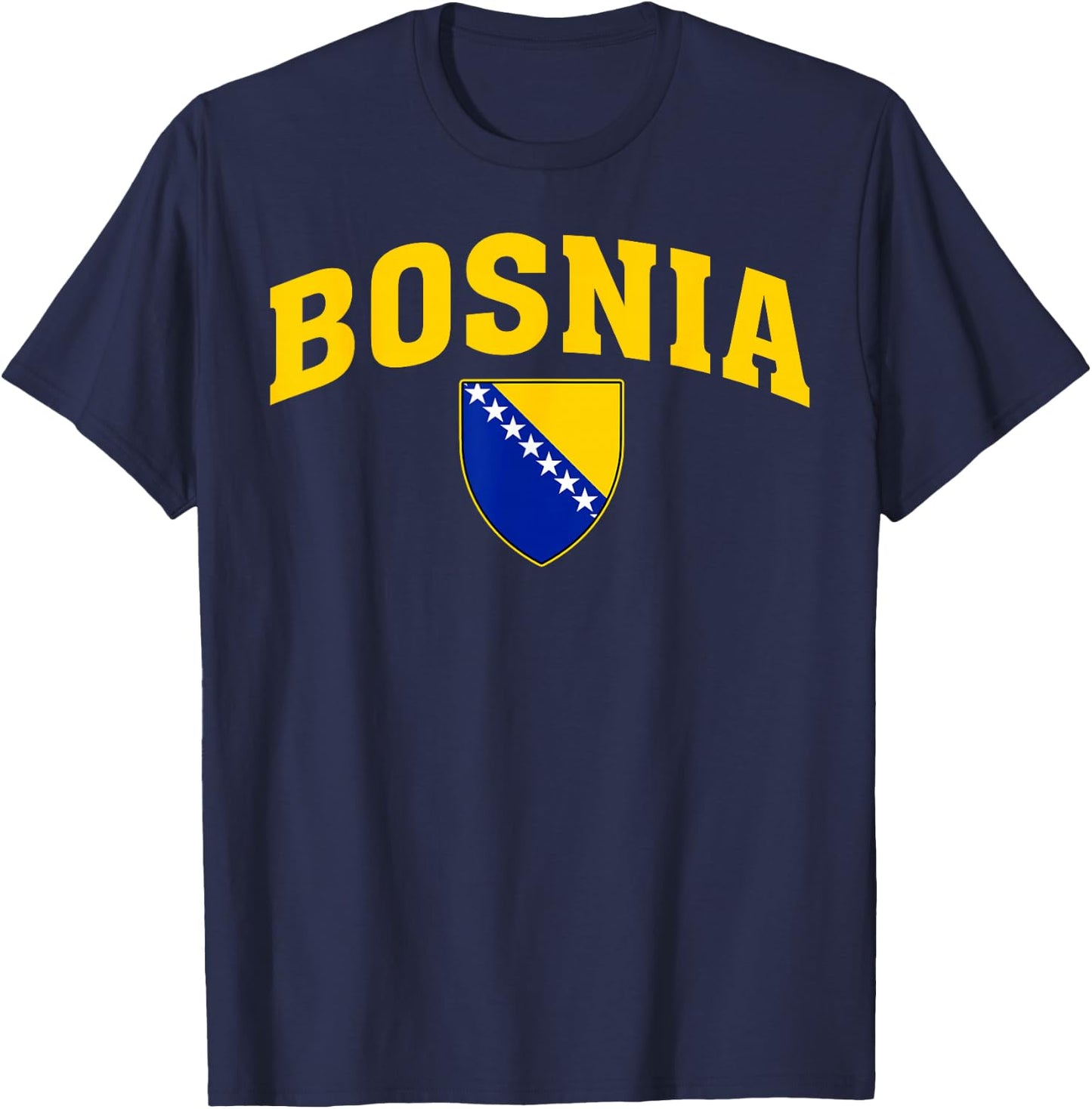 Bosnia Gift Flag Bosnia Vintage Herzegovina Sarajevo T-Shirt - T-Shirt | Navy