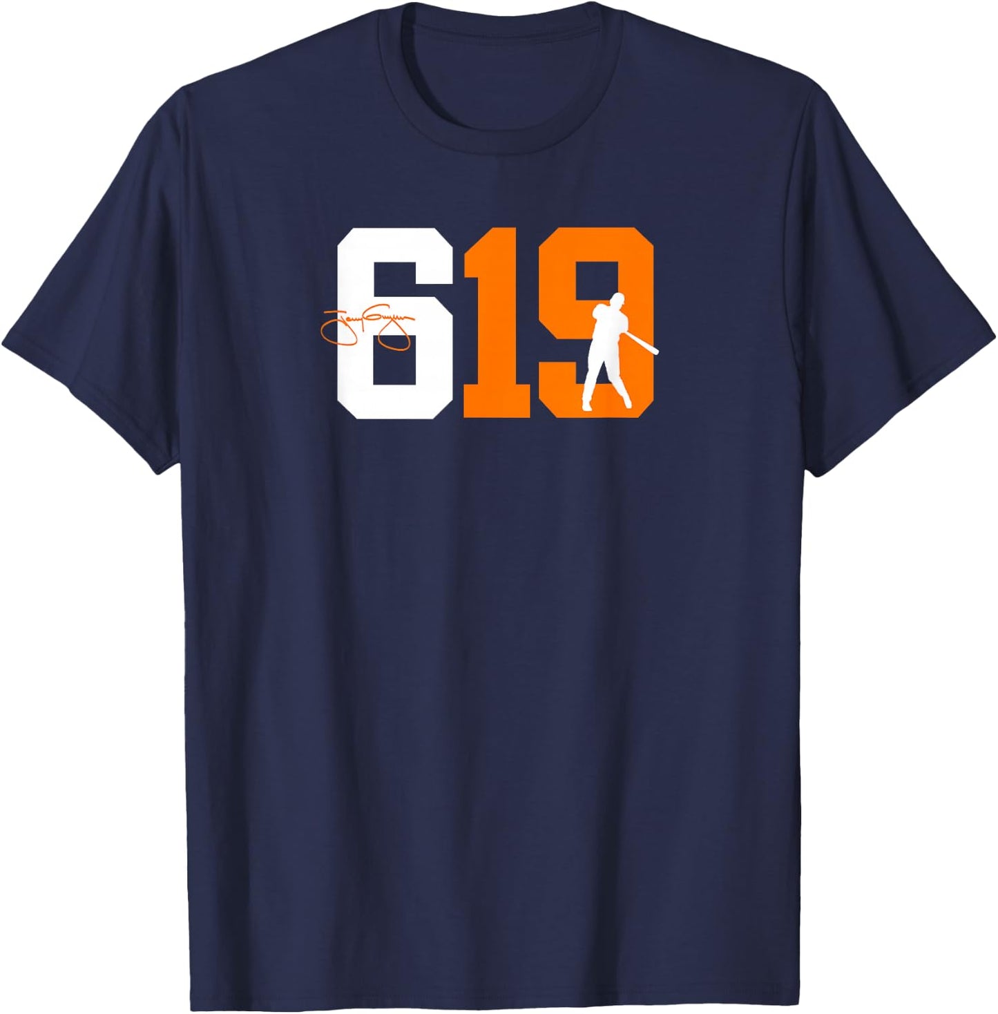 San Diego 619 Vintage 90's Baseball Style T-Shirt - T-Shirt | Navy