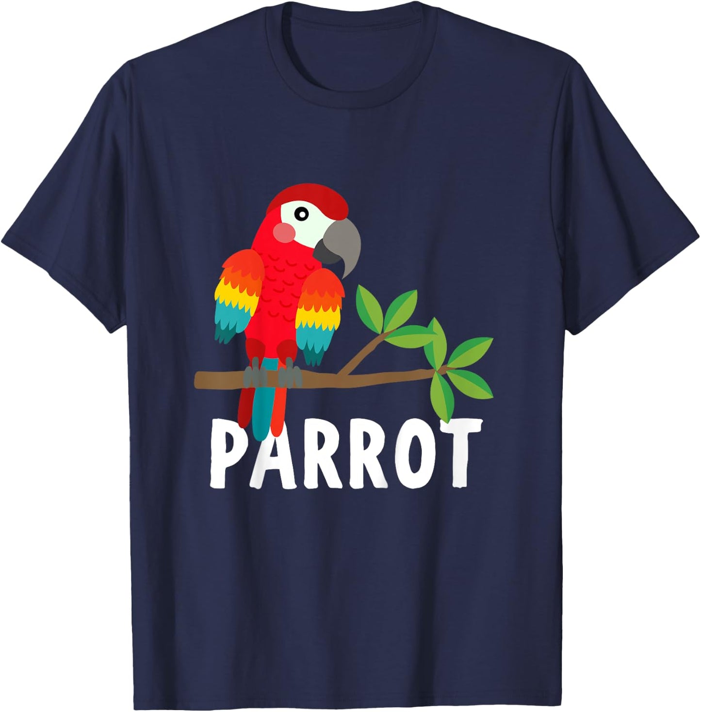 Parrot Shirt For Boys Or Girls | Cute Parrot Gift T-Shirt - T-Shirt | Navy