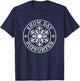 Funny Snow Day Supporter Teacher Student Winter Snowflake T-Shirt - T-Shirt | Navy