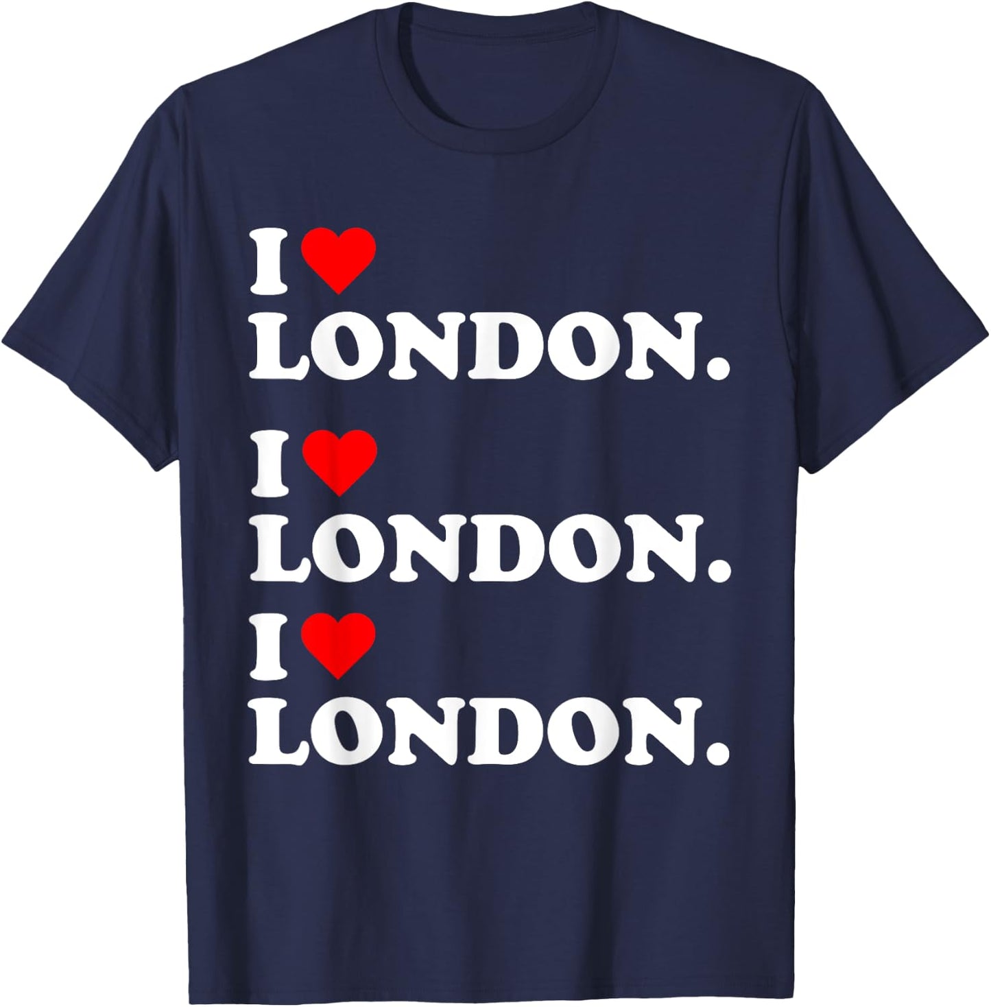 I heart London Love United Kingdom Brirtin Britsh Day T-Shirt - T-Shirt | Navy
