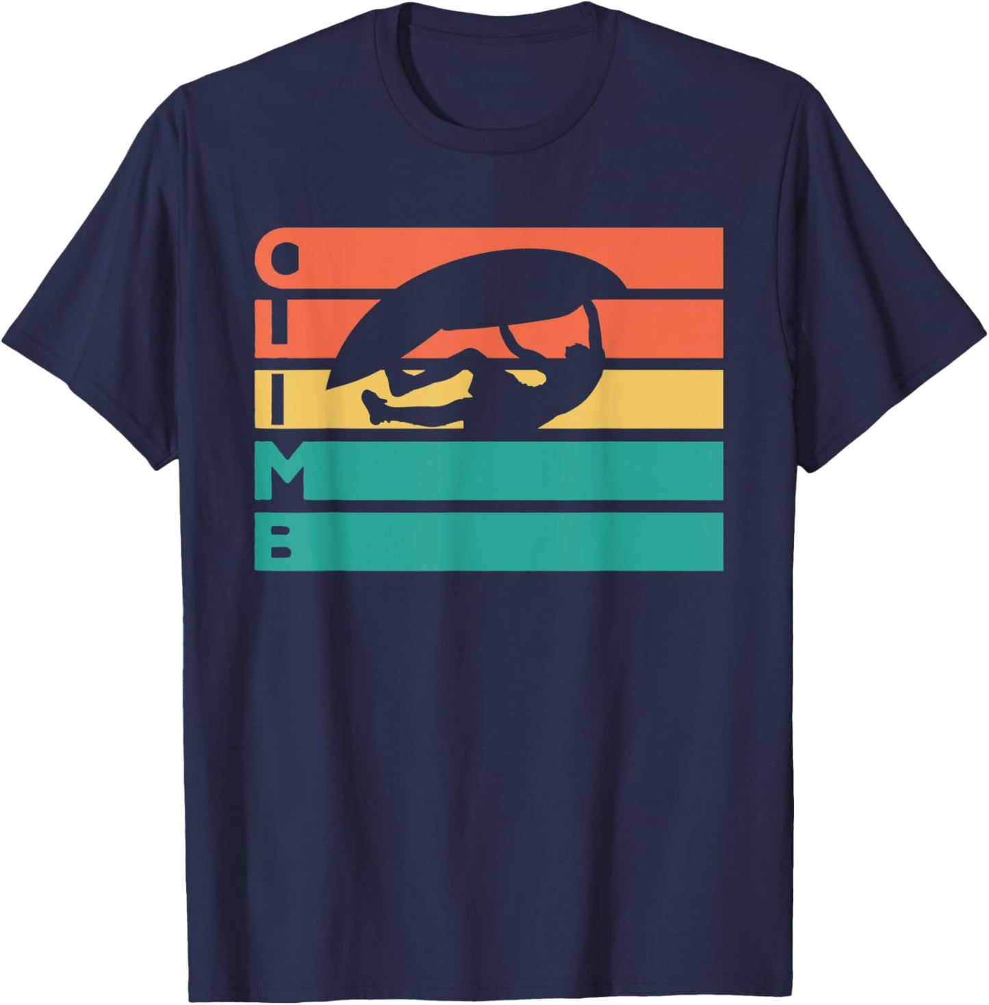 Retro Vintage Climbing Gift Climbers T-Shirt - T-Shirt | Navy