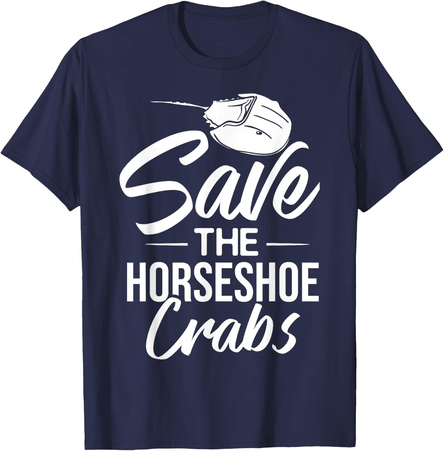 Horseshoe Crab Xiphosura Blood Eggs Fossil T-Shirt - T-Shirt | Navy