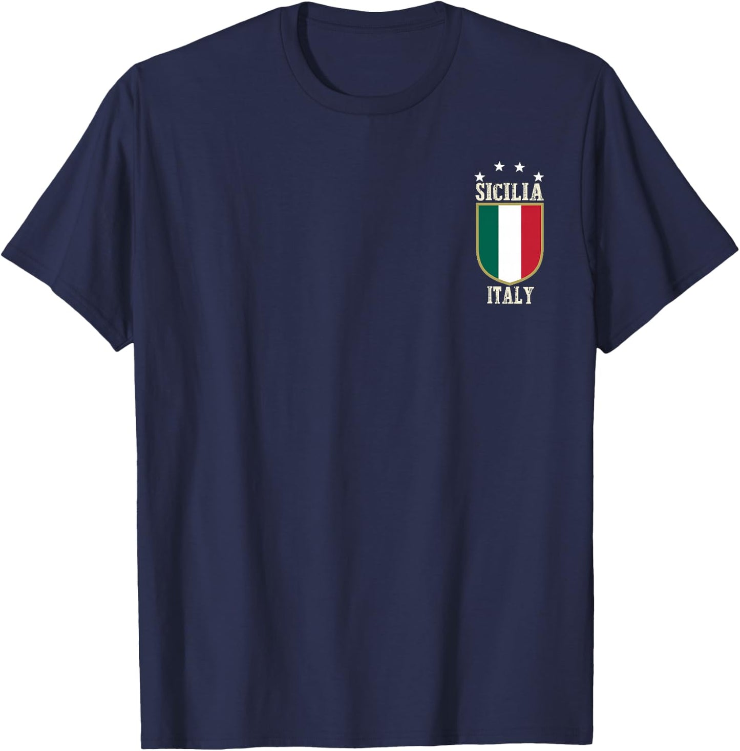 Sicilia Italy Italia Souvenir Italian Sicily T-Shirt - T-Shirt | Navy
