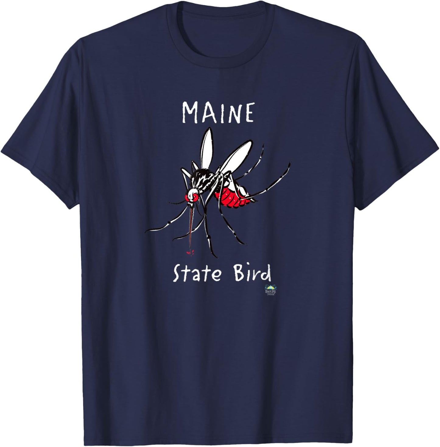Maine State Bird The Mosquito T-Shirt - T-Shirt | Navy