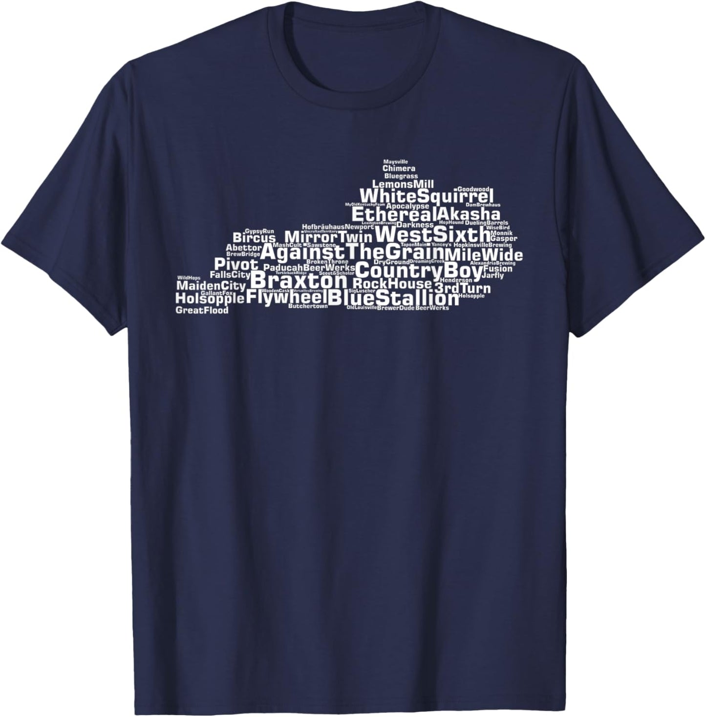 Kentucky Breweries T-Shirt - T-Shirt | Navy