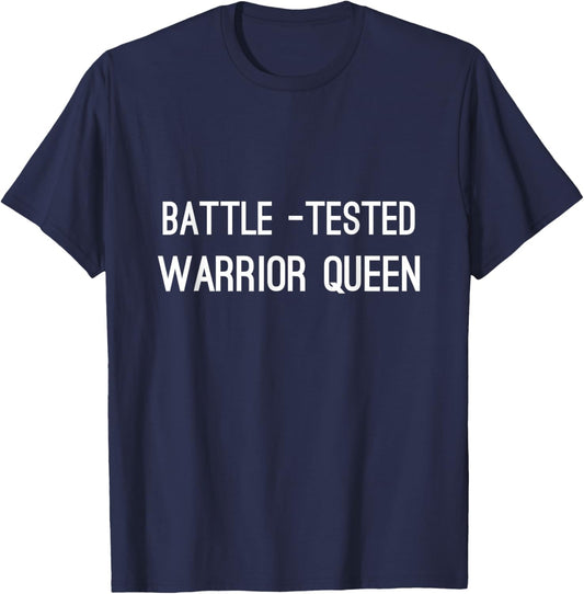 Battle-Tested Warrior Queen T-Shirt - T-Shirt | Navy
