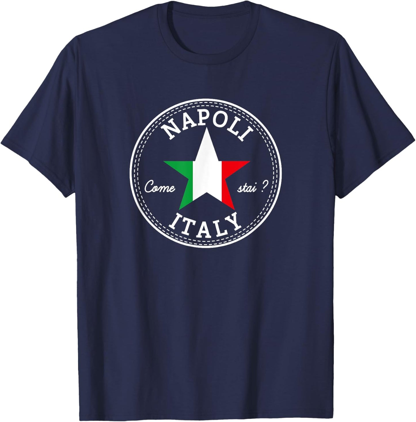 Naples Napoli Italy beach travel holiday sun souvenir Women T-Shirt - T-Shirt | Navy