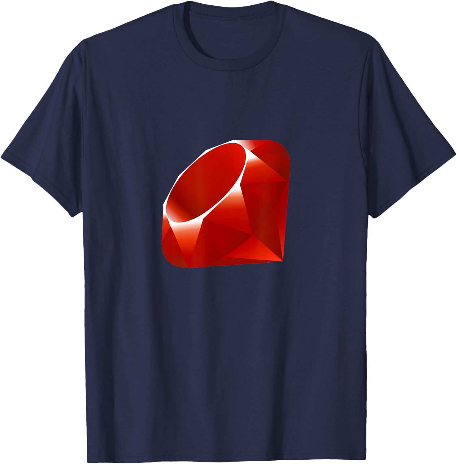 Ruby Logo - For Engineers and Programmers T-Shirt - T-Shirt | Navy