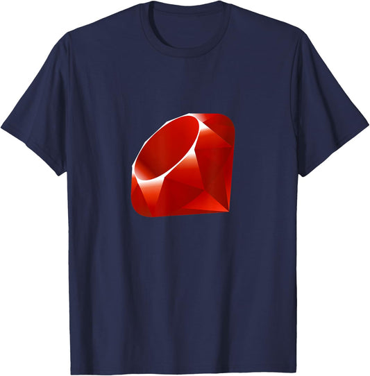 Ruby Logo - For Engineers and Programmers T-Shirt - T-Shirt | Navy