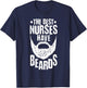 The Best Nurses Have Beards Funny Nurse Day T-Shirt - T-Shirt | Navy