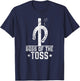Boss Of The Toss Horseshoe Pitching Horseshoes Throwing T-Shirt - T-Shirt | Navy