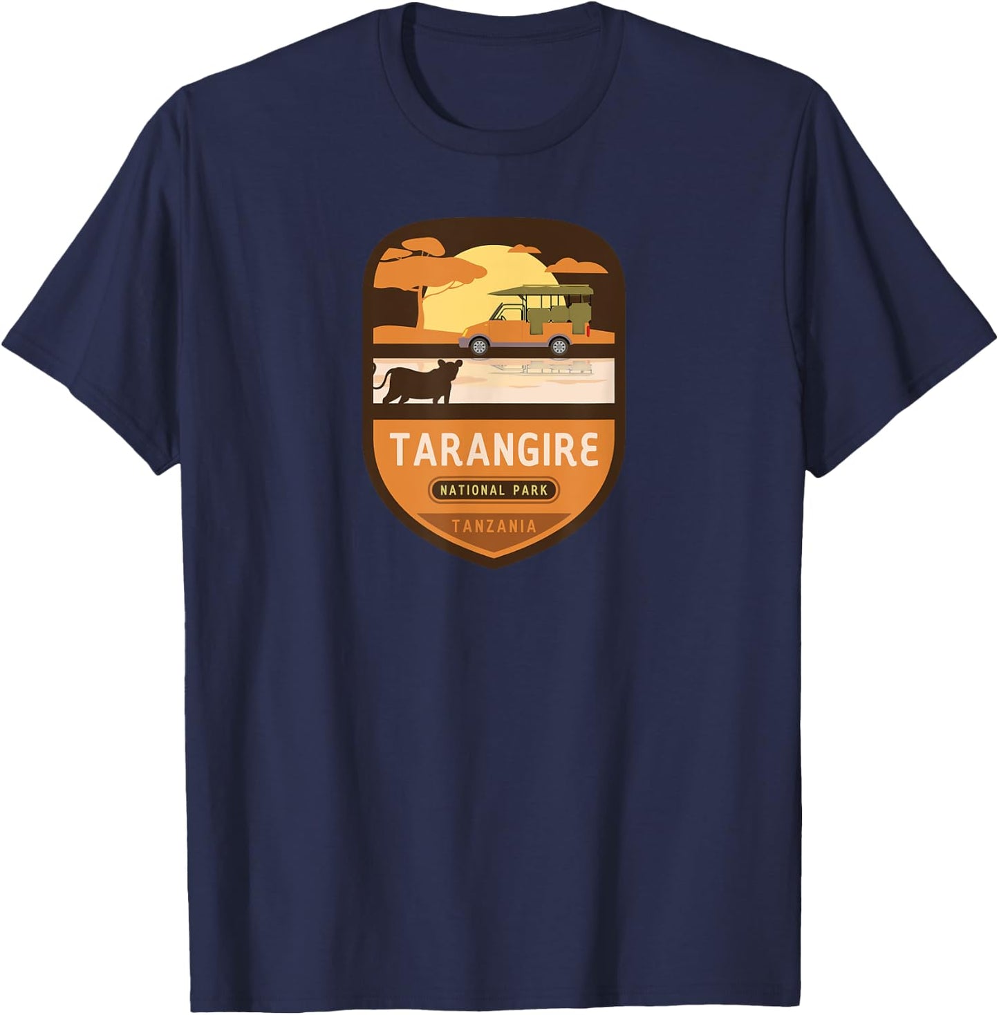 Tarangire National Park – Tanzania T-Shirt - T-Shirt | Navy