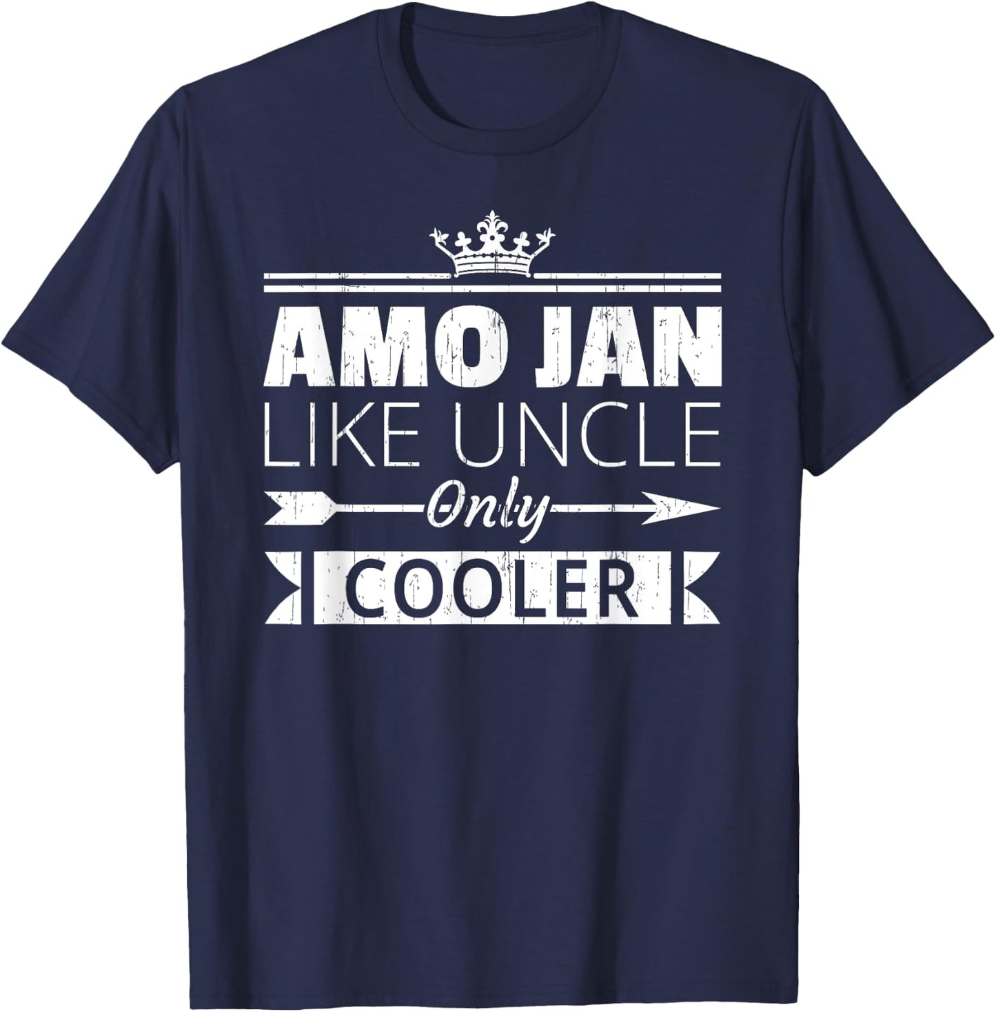 Amo Jan Cooler Funny Lebanese Uncle Father's Day T-Shirt - T-Shirt | Navy
