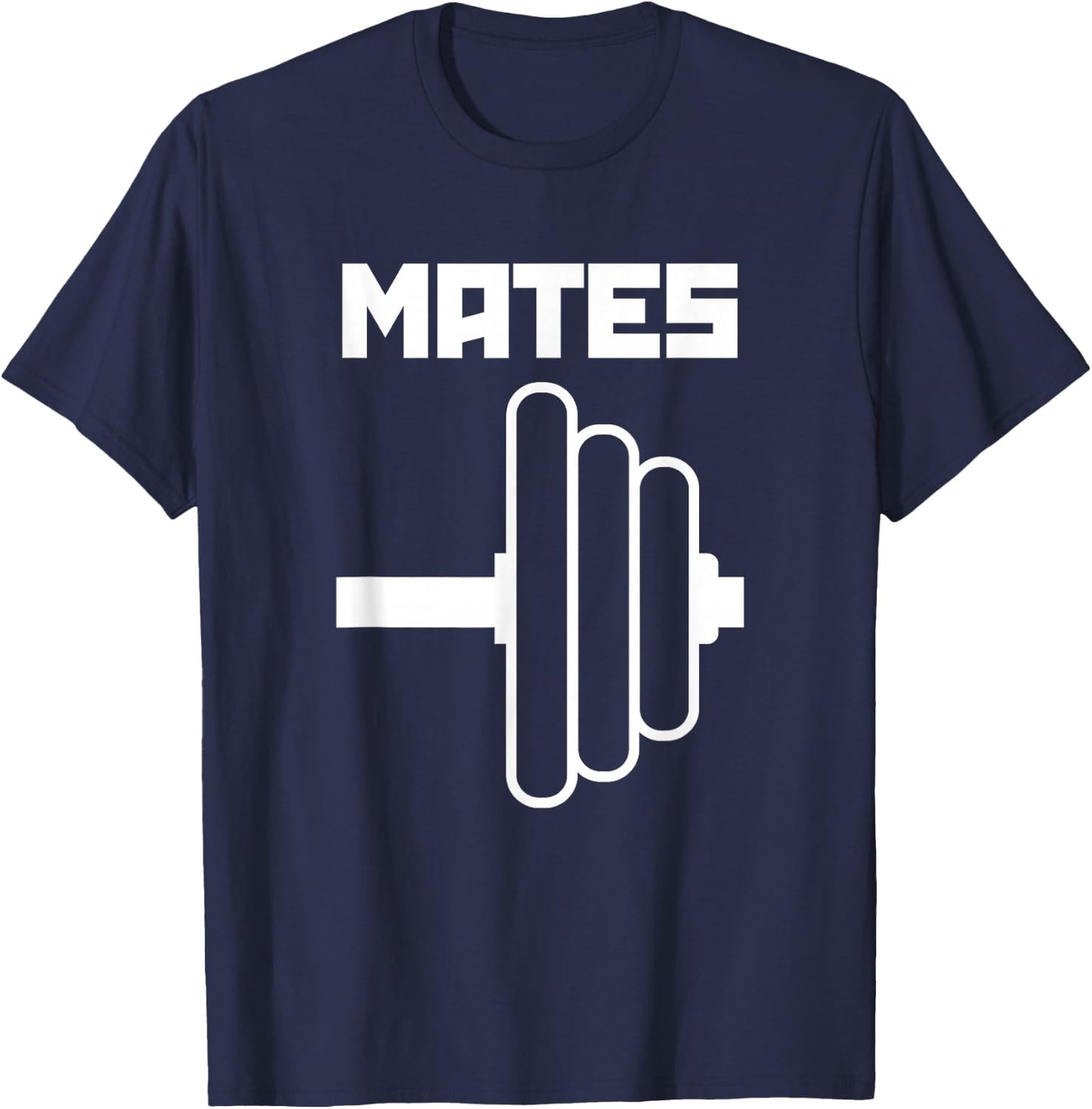 Swole Mates Cute Workout Couples Valentines Day Gym Fitness T-Shirt - T-Shirt | Navy