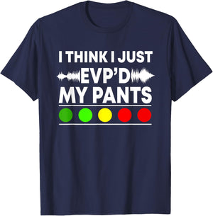Ghost Hunter Paranormal Halloween Hunting EVP Spirit Hunt T-Shirt - T-Shirt | Navy