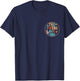 (2 SIDED) Twins 3rd Birthday Party Groovy 3 Year Old Twin T-Shirt - T-Shirt | Navy