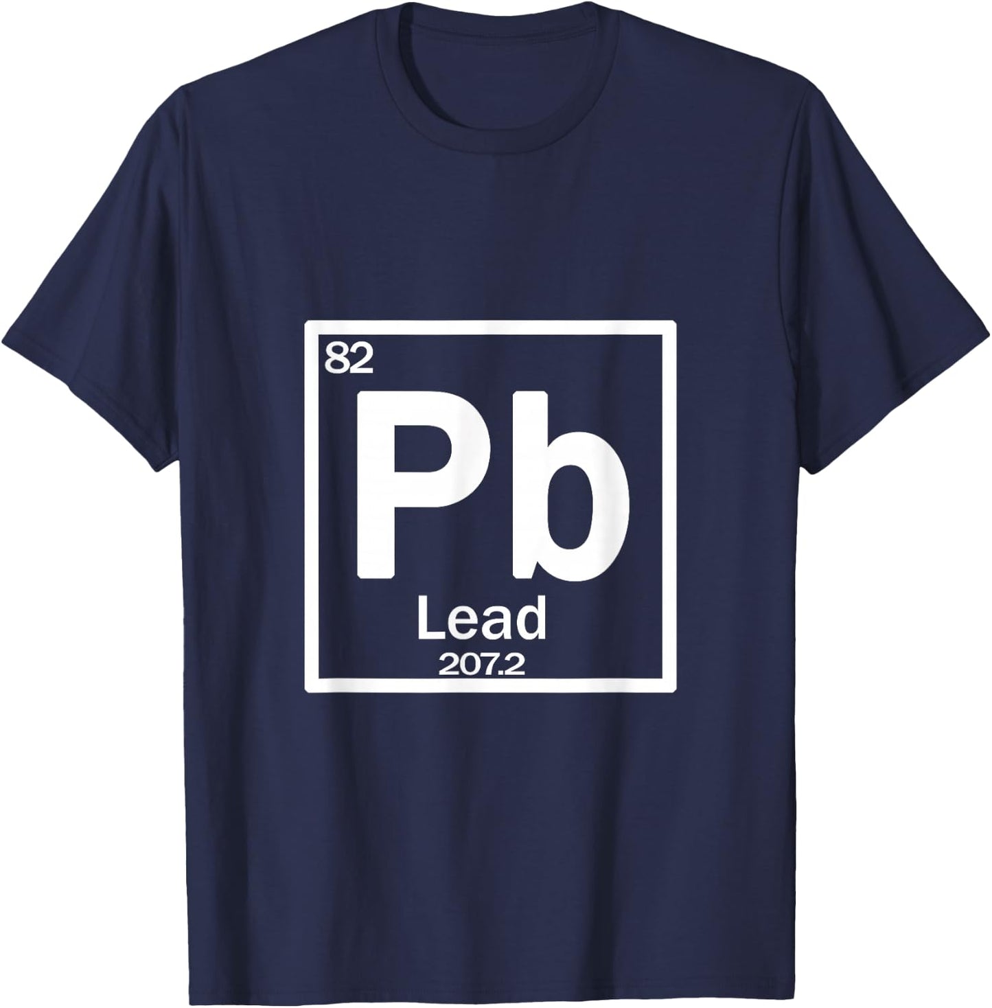 Chemistry Pb (lead) element T-Shirt - T-Shirt | Navy