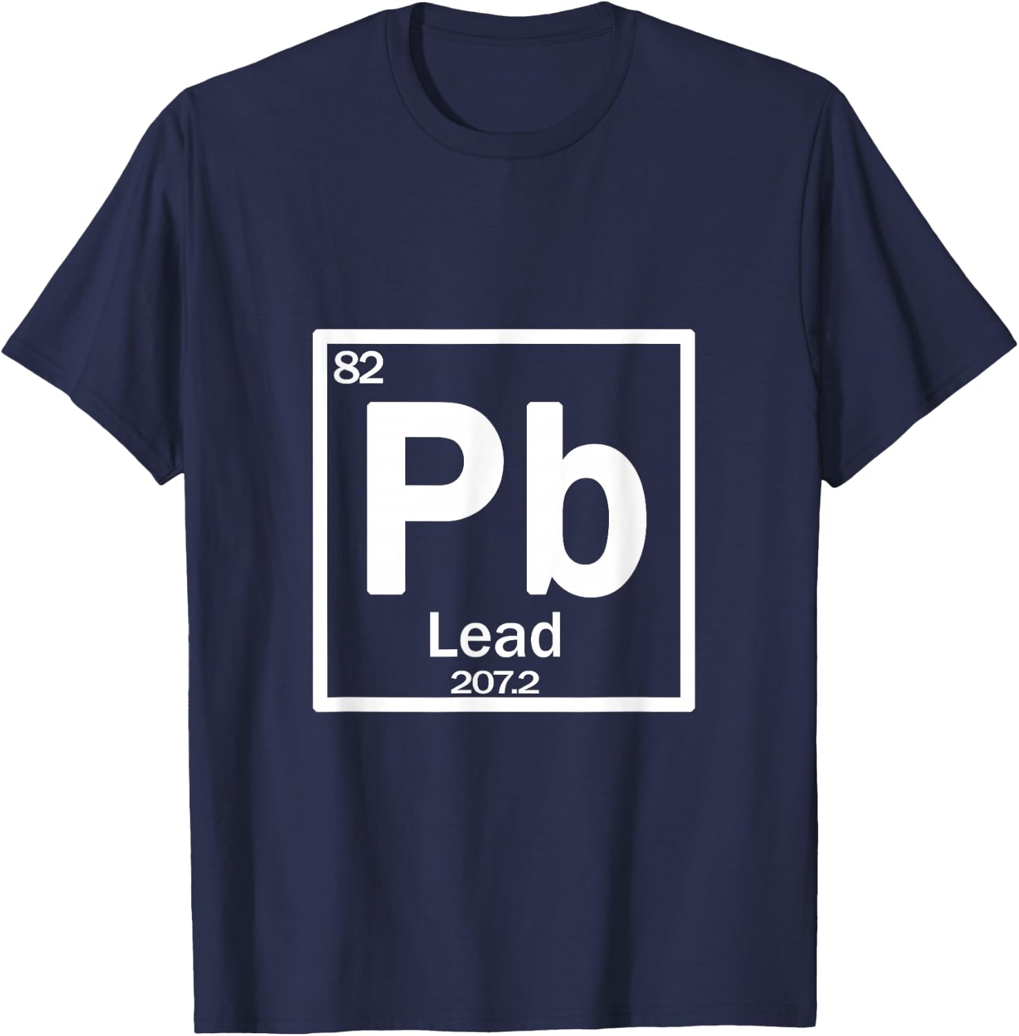 Chemistry Pb (lead) element T-Shirt - T-Shirt | Navy