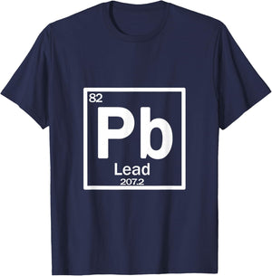 Chemistry Pb (lead) element T-Shirt - T-Shirt | Navy