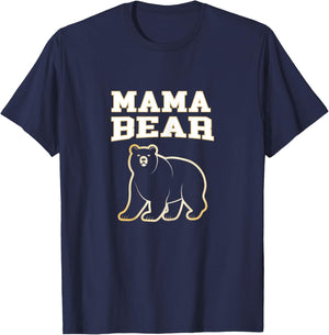 Mama Bear Cool Matching Family Christmas for Moms Women T-Shirt - T-Shirt | Navy