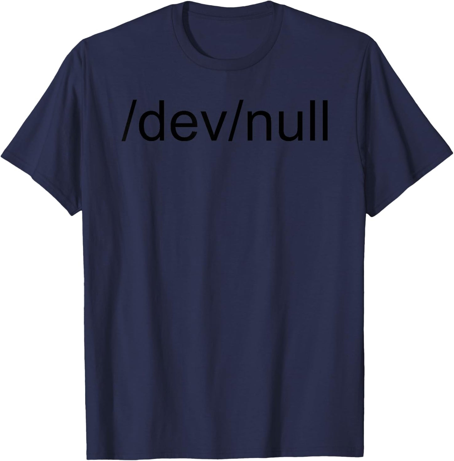 /DEV/Null Funny Web Game Developer Nerd Geek Gift T-Shirt - T-Shirt | Navy
