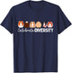 Guinea Pig Lovers Celebrate Diversity T-Shirt - T-Shirt | Navy