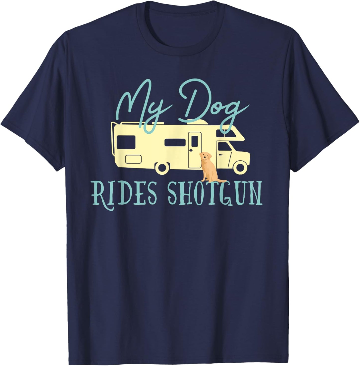 Golden Retriever Shirts Dog RV Funny Camping Travel T-Shirt - T-Shirt | Navy
