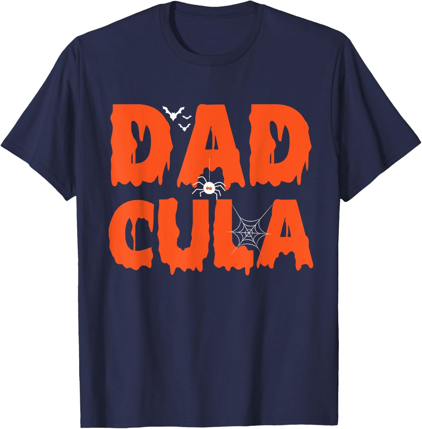 Funny Dadcula Halloween Dad Dracula Costume Momster matching T-Shirt - T-Shirt | Navy