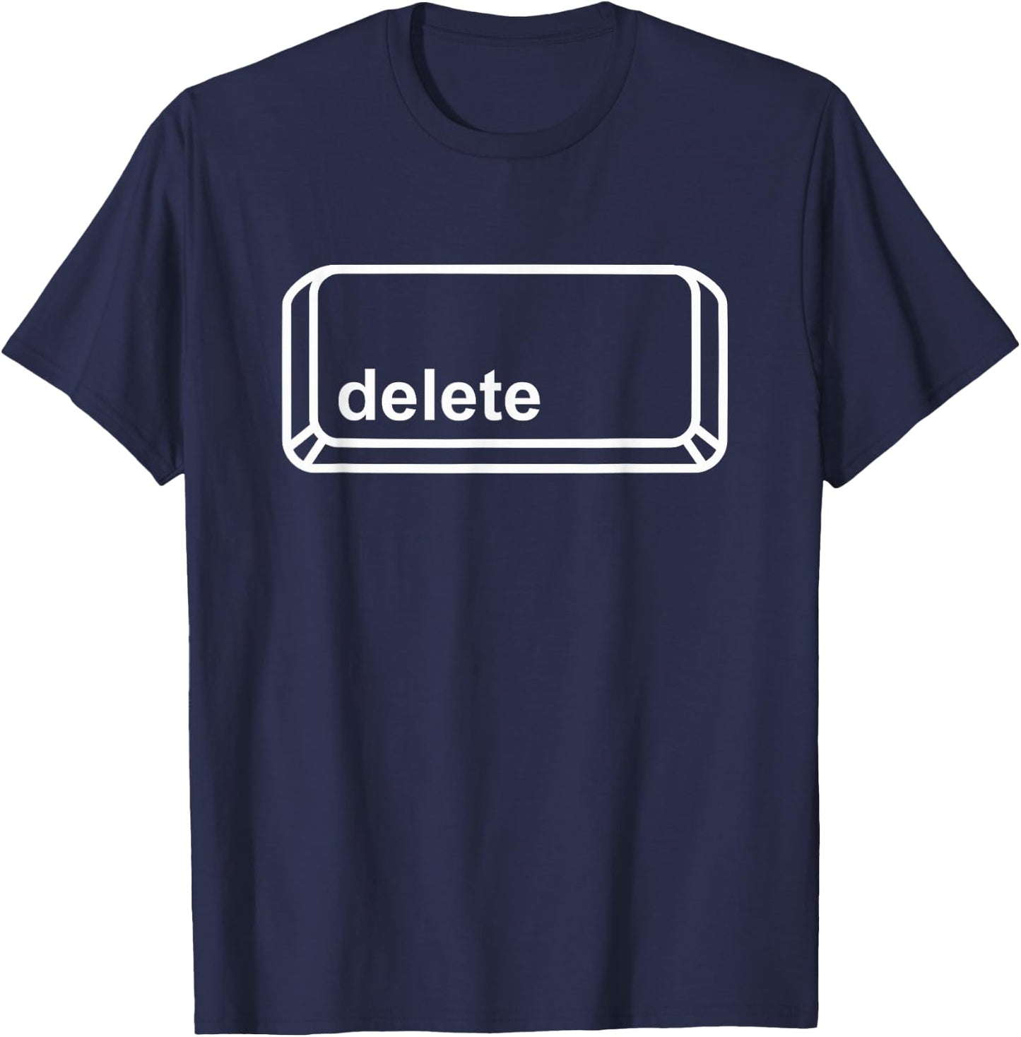 Delete Button Computer Key Halloween Group Costume Dark T-Shirt - T-Shirt | Navy