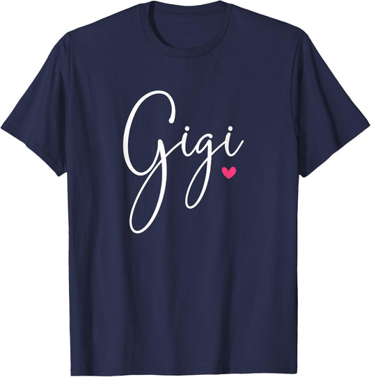 Gigi Grandma Mother's Day Christmas Birthday T-Shirt - T-Shirt | Navy